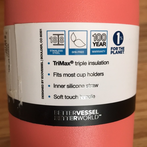 The Summit Ecovessel Trimax insulated water bottle. - Picture 5 of 7